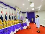 เข้าร่วมพิธีถวายเครื่องราชสักการะและ วางพานพุ่ม ณ ศาลาประชาค
